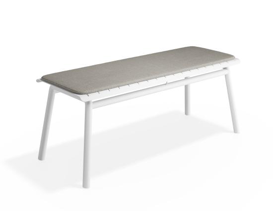 P 3 Roku Bench120seatpad Lightgrey