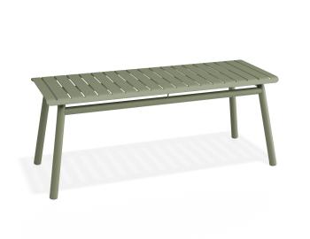 Roku Outdoor Bench 120cm - Matte Eucalyptus Green