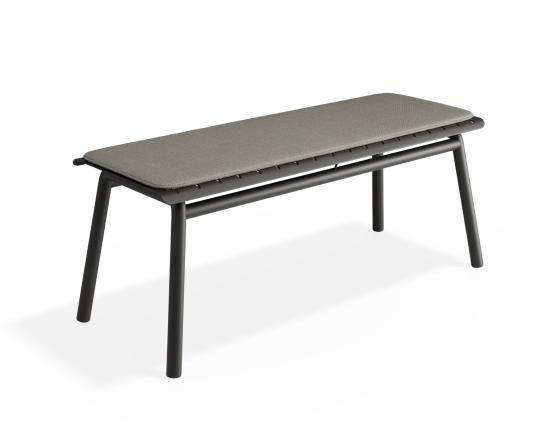 P 1 Roku Bench120 Lightgrey Charcoal