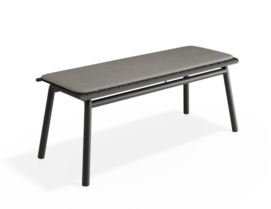 P 1 Roku Bench120 Lightgrey Charcoal