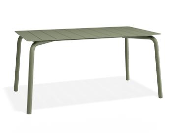 Roku Outdoor Dining Table 160cm - Matte Eucalyptus Green