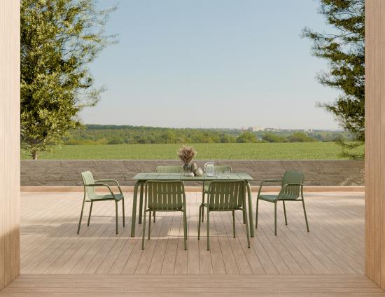 L 1 Roku Diningtable 160 Chair Green Residential1