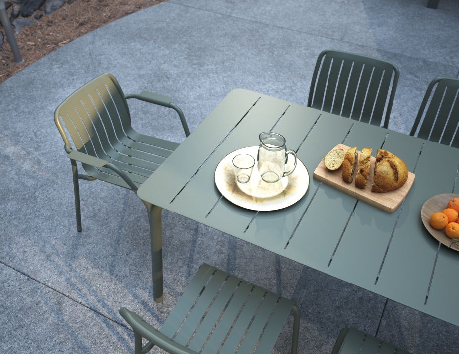 L 3 Roku Diningset160 Green1