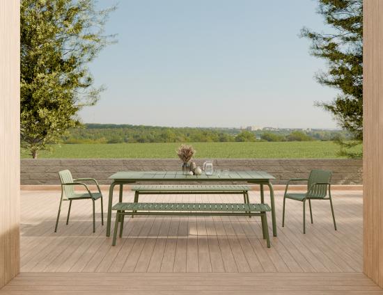 L 1 Roku Diningtable 240 Bench Green Residential