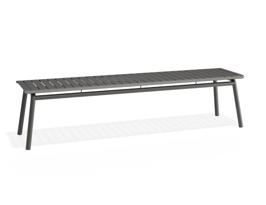 Roku Outdoor Bench 190cm - Matte Charcoal