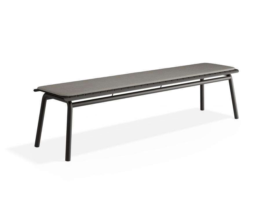 P 1 Roku Bench190 Lightgrey Charcoal