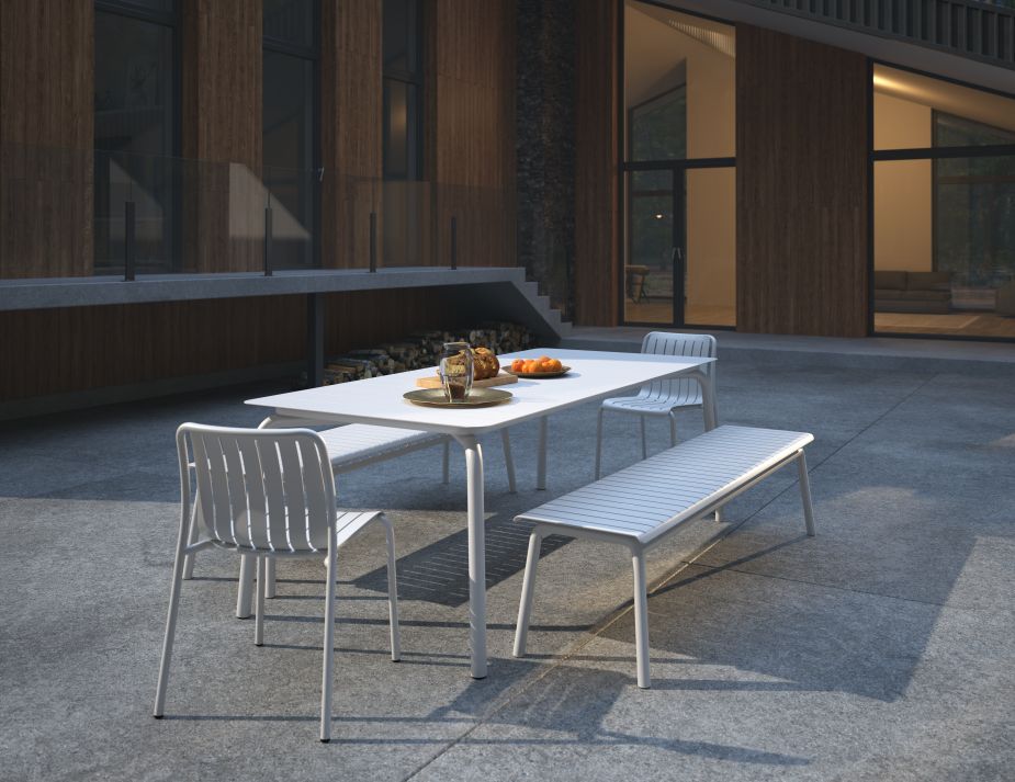 L 2 Roku Diningsetbenches White