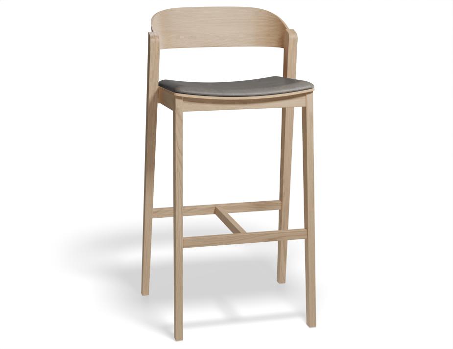 Grayson 75cm Barstool Natural Greypu
