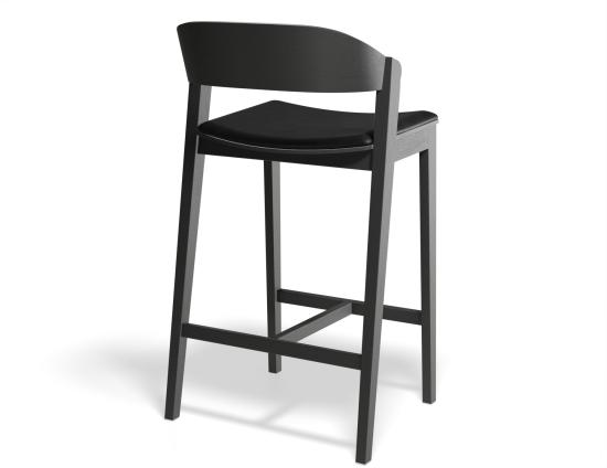 Grayson 65cm Barstool Black Blackpu Back