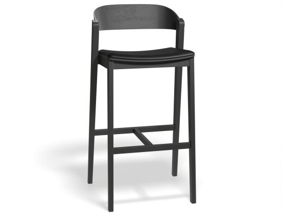 Grayson 75cm Barstool Black Blackpu