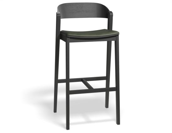 Grayson 75cm Barstool Black Greenpu