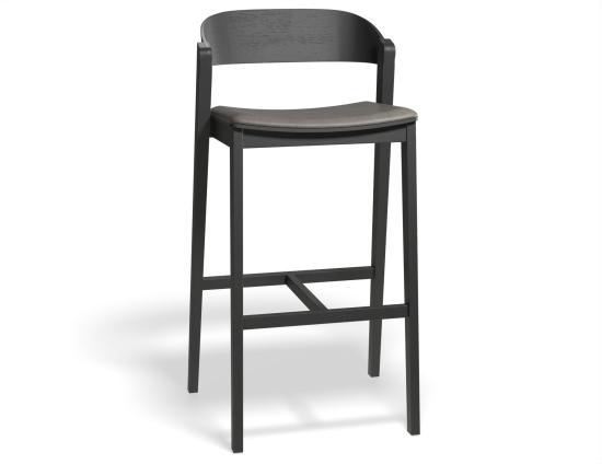 Grayson 75cm Barstool Black Greypu