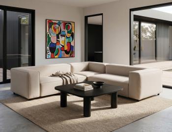 Orbix Square Coffee Table - Black Ash