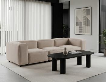 Orbix Rectangle Coffee Table - Black Ash