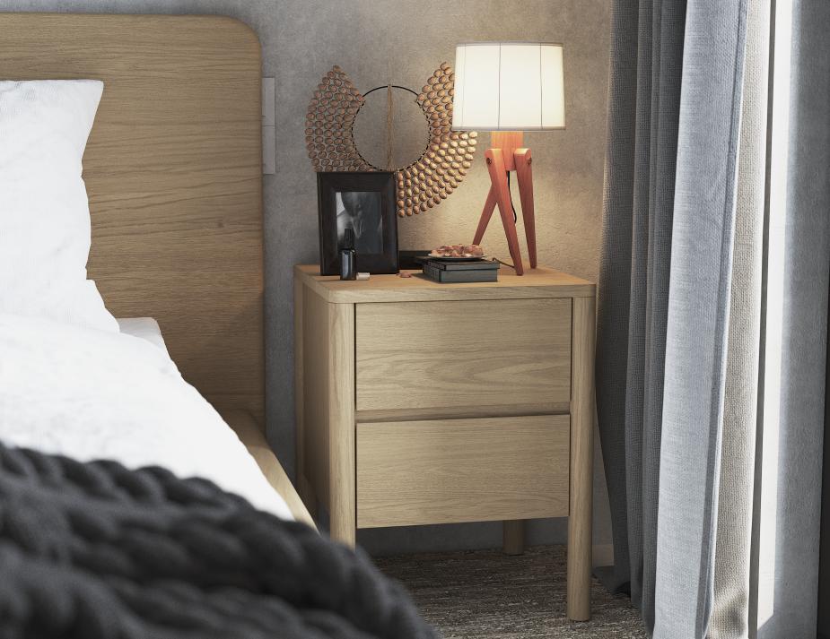 L 2 Nordica Bedsidetable