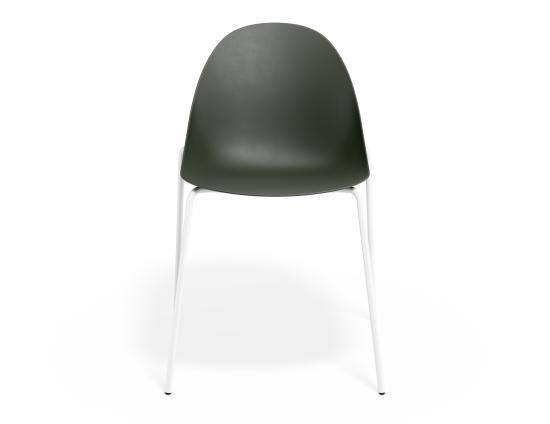 P 4 Pebble Chair Oliveseat 4postwhite