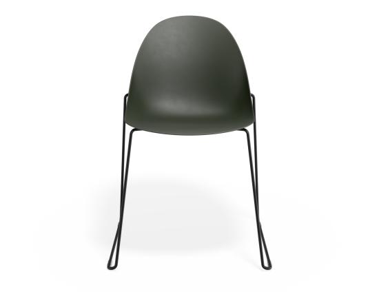 P 4 Pebble Chair Oliveseat Sledblack