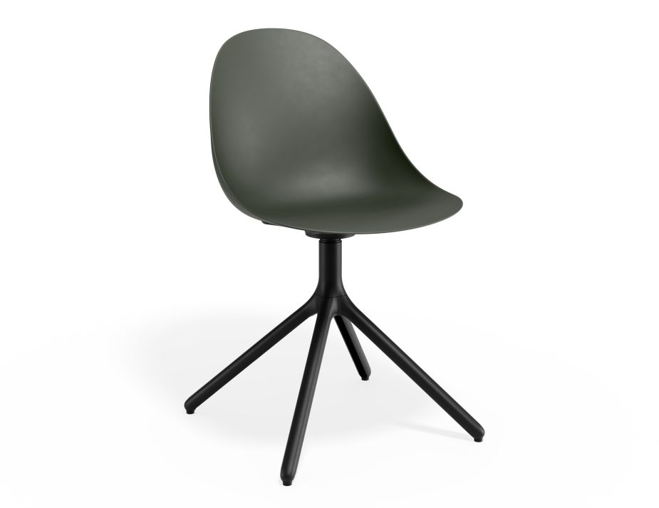 P 1 Pebble Chair Oliveseat Swivelbase