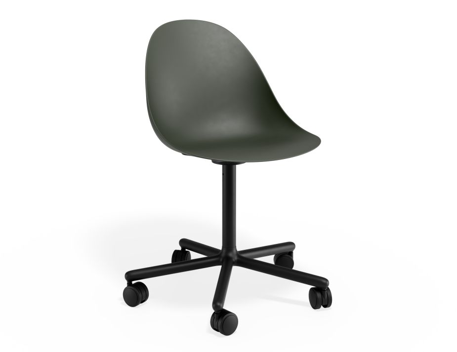 P 1 Pebble Chair Oliveseat Swivelcastors