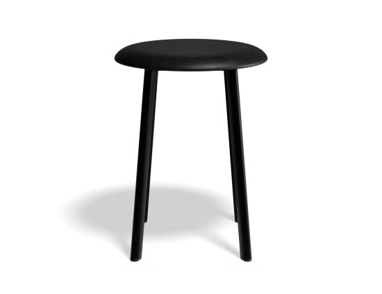 P 3 Atlas Lowstool Blackframe PU Black