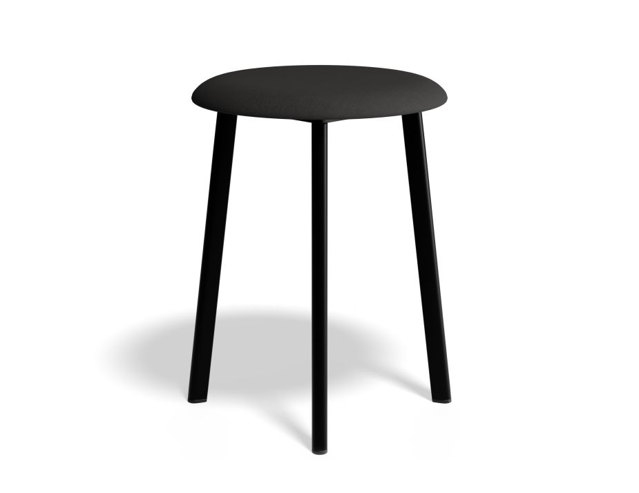 P 2 Atlas Lowstool Blackframe Fabric Anthracite