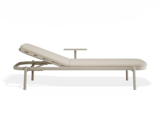 P 3 Verano Sunlounge Sidetable Latteframe Huskfabric