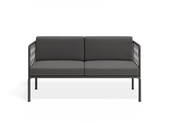 Seville 2 Seater Outdoor Charcoal Sofa