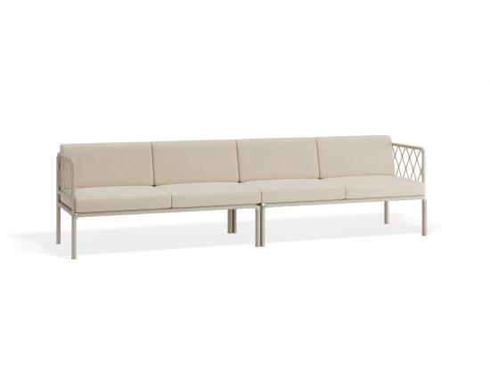 Seville 4 Seater Outdoor Latte Sofa