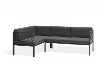 Seville Config A - Charcoal Outdoor Corner Sofa