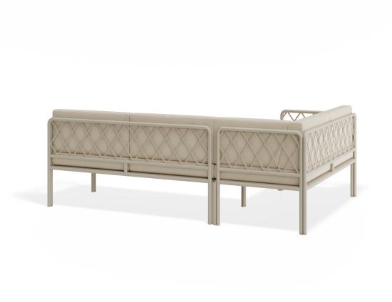 Seville Config A - Latte Outdoor Corner Sofa