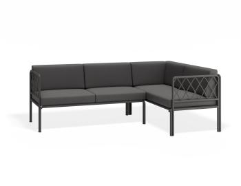 Seville Config B - Charcoal Outdoor Corner Sofa
