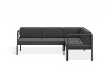 Seville Config B - Charcoal Outdoor Corner Sofa