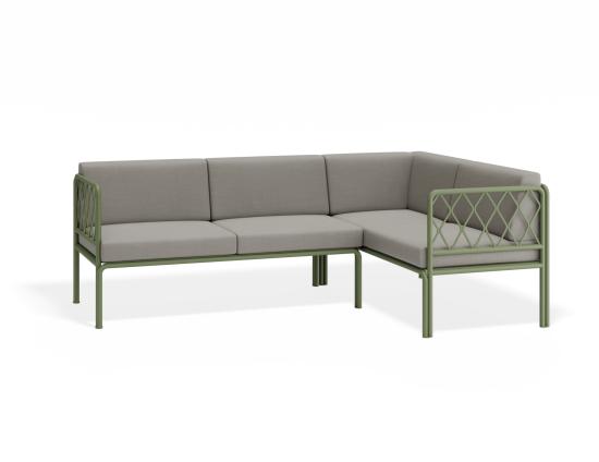 Seville Config B - Eucalyptus Green Outdoor Corner Sofa