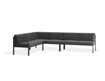 Seville Config C - Charcoal Outdoor Corner Sofa