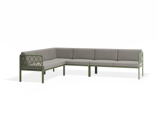 Seville Config C - Eucalyptus Green Outdoor Corner Sofa