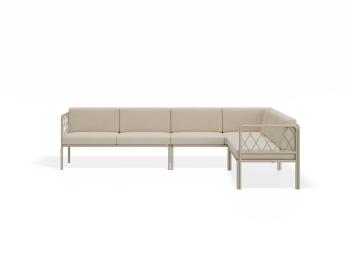 Seville Config D - Latte Outdoor Corner Sofa