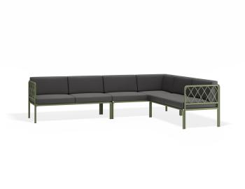 Seville Config D - Eucalyptus Green Outdoor Corner Sofa
