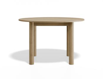 Nordica Solid Oak Round Dining Table - 120cm