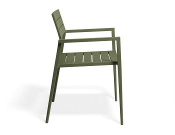 Halki Outdoor Dining Chair Matt Eucalyptus Green