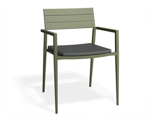 P 1 Halki Chaircushion Green Darkgrey
