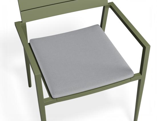 P 5 Halki Chaircushion Green Lightgrey