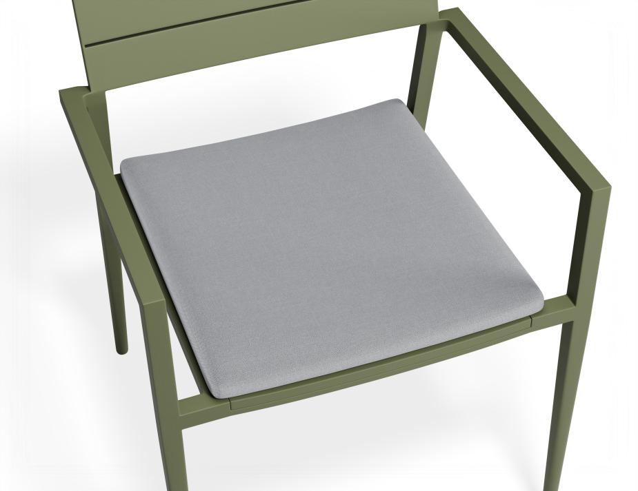 P 5 Halki Chaircushion Green Lightgrey