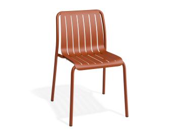 Roku Outdoor Dining Chair Matte Papaya