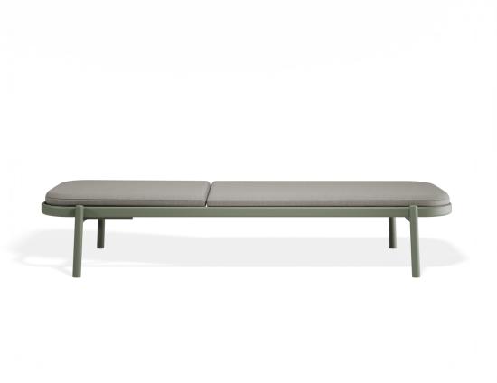P 3b Verano Sunlounge Greenframe Lightgreyfabric