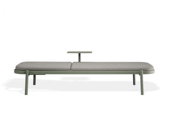 P 3b Verano Sunlounge Sidetable Greenframe Lightgreyfabric2