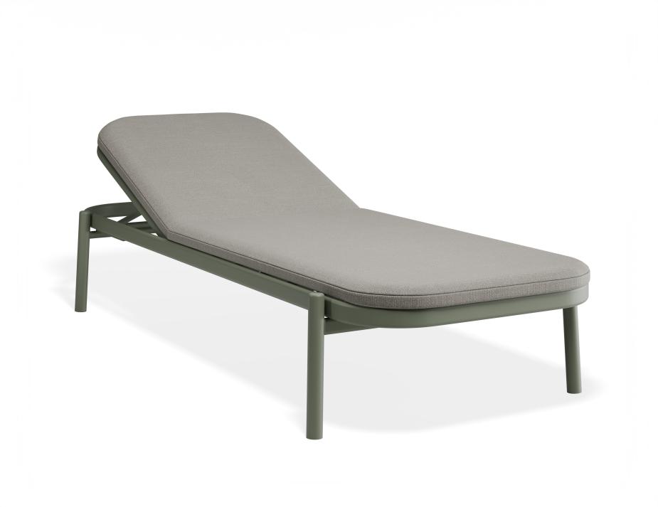 P 1 Verano Sunlounge Greenframe Lightgreyfabric