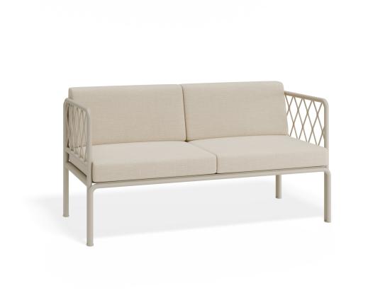 Seville 2 Seater Outdoor Latte Sofa	