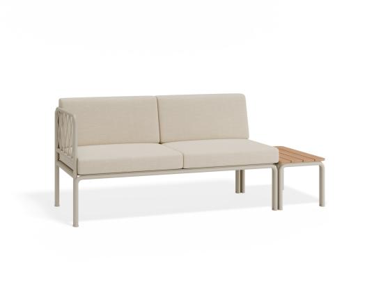 Seville Config E - Latte Outdoor 2 Seater Sofa