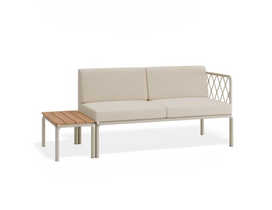 Seville Config F - Latte Outdoor 2 Seater Sofa