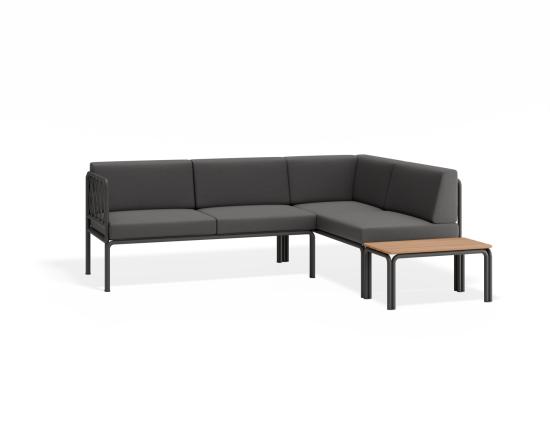 Seville Config G - Charcoal Outdoor Corner Sofa